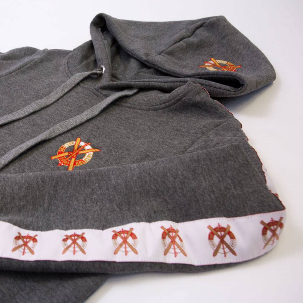 Seeathoodie with white woven SCA Logo